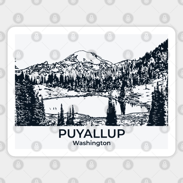 Puyallup - Washington Magnet by Lakeric